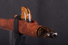 Red Curly Tiger Native American Flute, Minor, High C-5, #T4E (9)